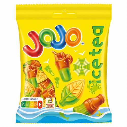 Jojo Ice Tea gyümölcsízű gumicukorka zöldtea-kivonattal 80 g