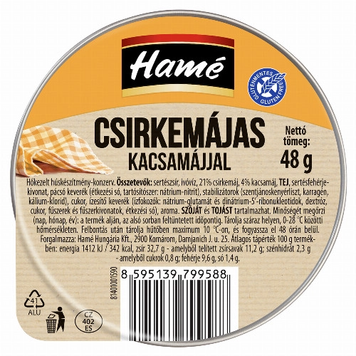 Hamé csirkemájas kacsamájjal 48 g
