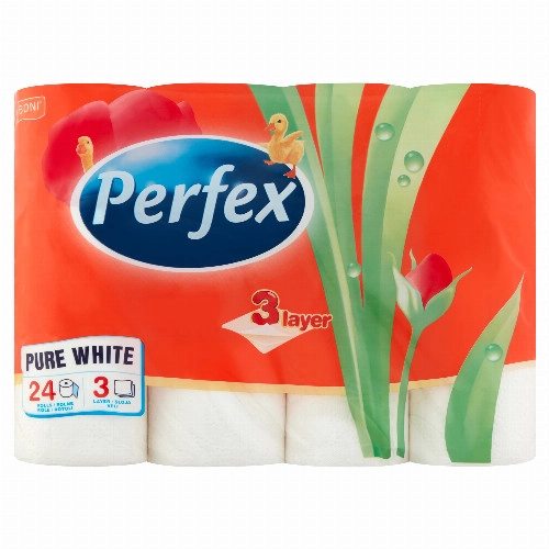 Perfex Pure White toalettpapír 3 rétegű 24 tekercs