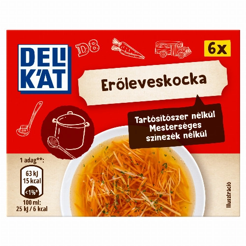 Delikát erőleveskocka 6 x 10 g (60 g)