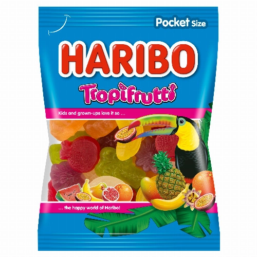 Haribo Tropifrutti gyümölcsízű gumicukorka 100 g