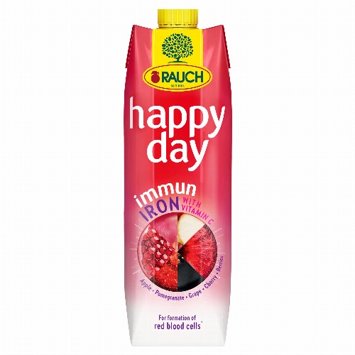 Rauch Happy Day Immun Iron vegyes gyümölcsnektár C-vitaminnal és vassal 1 l