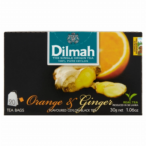 Dilmah Orange & Ginger filteres fekete tea narancs és gyömbér aromával 20 filter 30 g