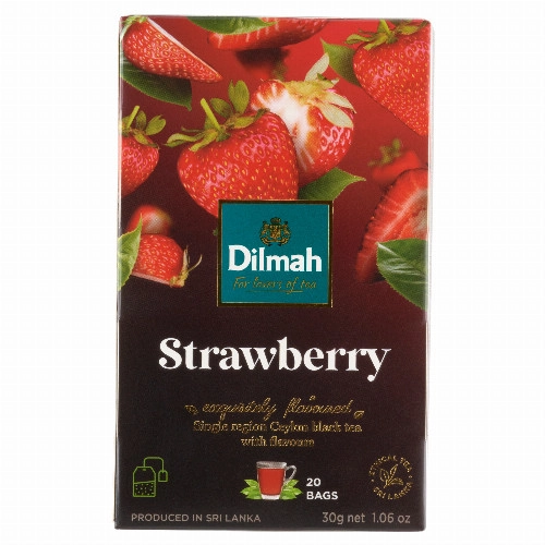 Dilmah Strawberry filteres fekete tea eper aromával 20 filter 30 g